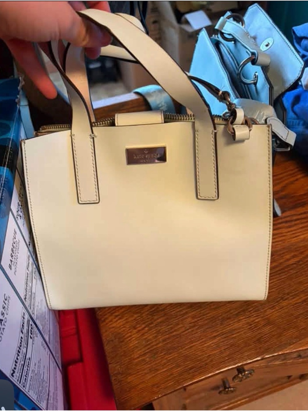 kate spade blue Structured Satchel